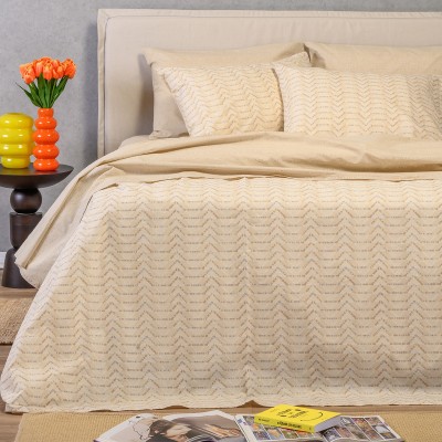 Σετ Σεντόνια Υπέρδιπλα Paris Ochre Ultra Line 235X270 Melinen