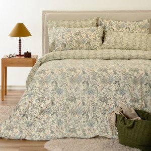 ΠΑΠΛΩΜΑ ΥΠΕΡΔΙΠΛΟ EDUARDA OLIVE/AQUA ULTRA LINE (220X240)