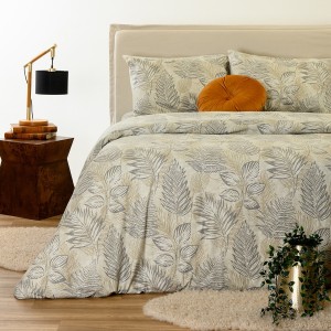 ΣΕΤ ΣΕΝΤΟΝΙΑ ΦΑΝΕΛΕΝΙΑ ΔΙΠΛΑ (Λ) NOOR BEIGE (150X200+32)