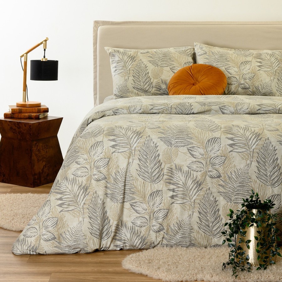 ΣΕΤ ΣΕΝΤΟΝΙΑ ΦΑΝΕΛΕΝΙΑ ΔΙΠΛΑ (Λ) NOOR BEIGE (150X200+32)