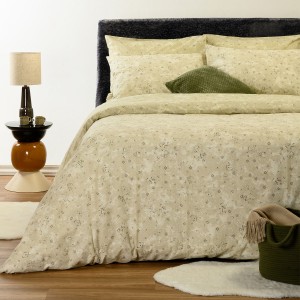 ΣΕΤ ΣΕΝΤΟΝΙΑ ΜΟΝΑ (Λ) DEMI BEIGE CASUAL LINE (100Χ200+32)