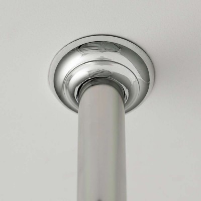 60 Ø 28 mm chrome στήριγμα οροφής για βραχίονα μπάνιου γωνιακό Sealskin