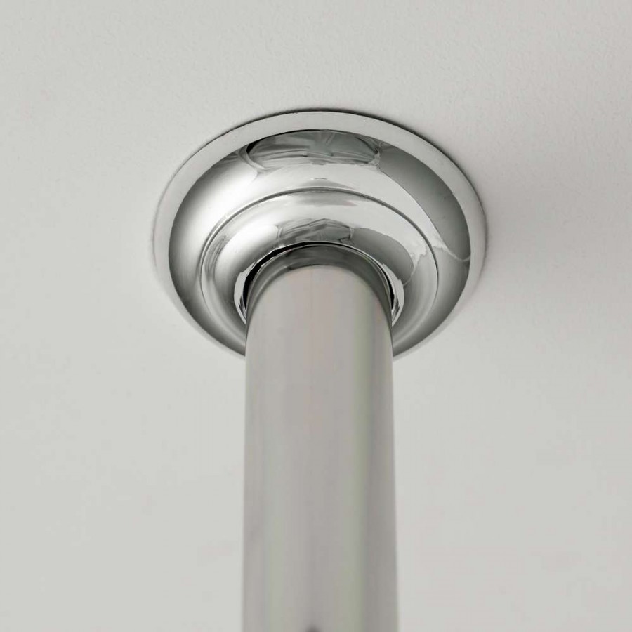 60 Ø 28 mm chrome στήριγμα οροφής για βραχίονα μπάνιου γωνιακό Sealskin