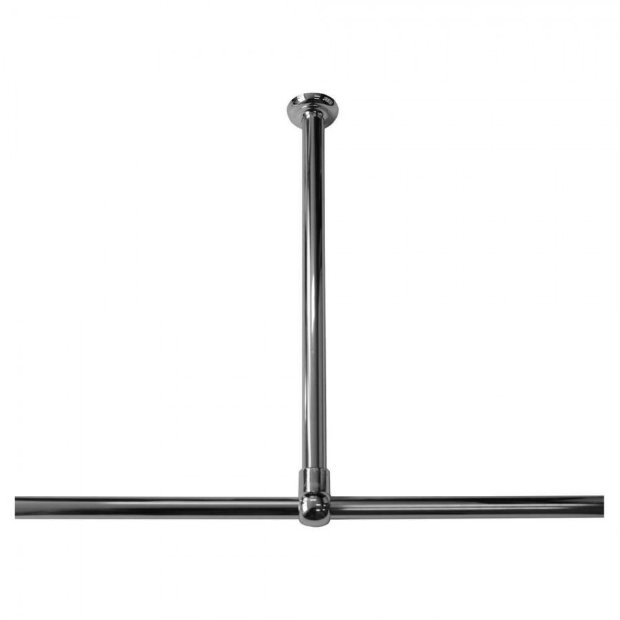 60 Ø 28 mm chrome στήριγμα οροφής για βραχίονα μπάνιου γωνιακό Sealskin