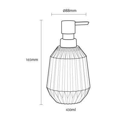Arte black 400 ml δοχείο κρεμοσάπουνου Sealskin