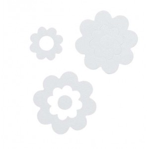 Bathflower 7 pcs white αντιολισθητικό ταπέτο Sealskin