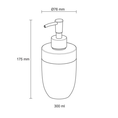 Bloom black 375 ml δοχείο κρεμοσάπουνου Sealskin