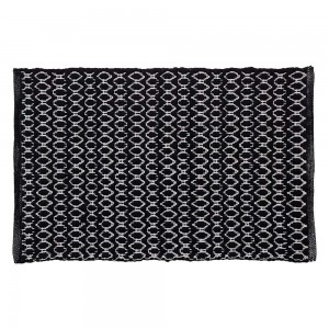 Boho 60x90 black πατάκι μπάνιου Sealskin