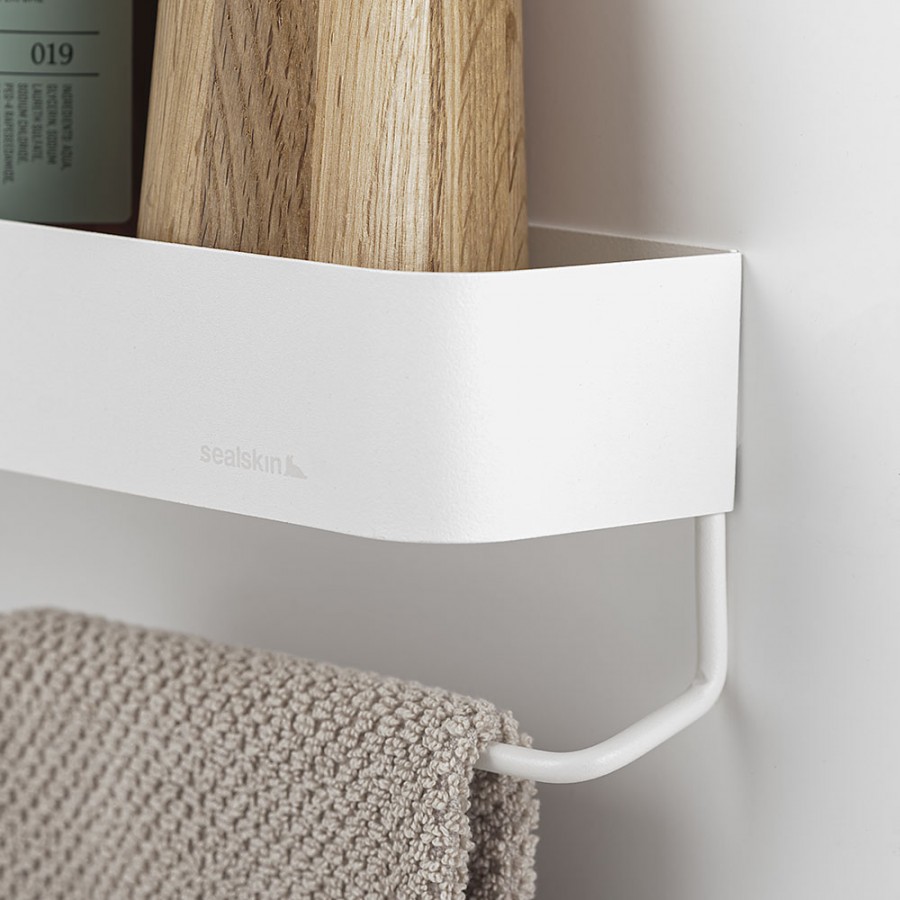 Brix white small ράφι + κρεμάστρα Sealskin