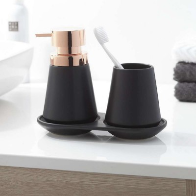 Conical black 400 ml δοχείο κρεμοσάπουνου Sealskin