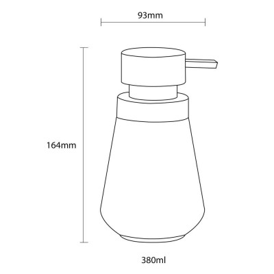Conical green 400 ml δοχείο κρεμοσάπουνου Sealskin