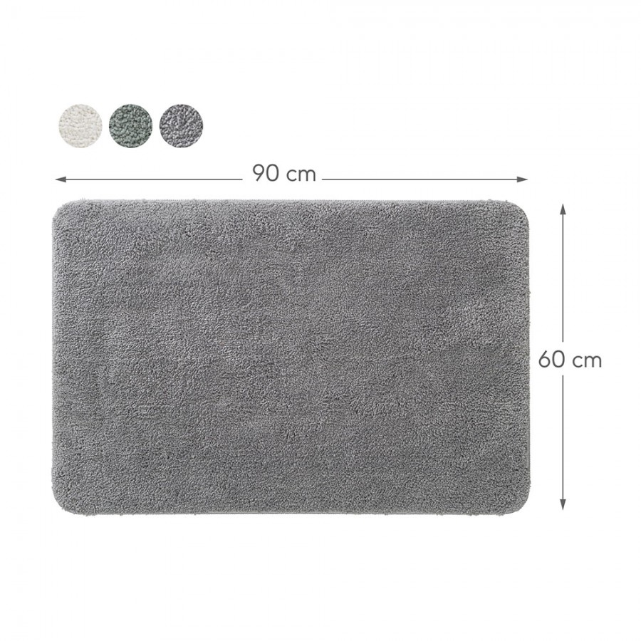 Cosima Πατάκι Μπάνιου 60x90cm Grey Sealskin