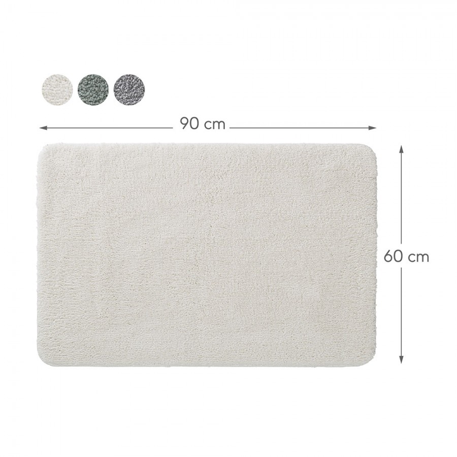Cosima Πατάκι Μπάνιου 60x90cm Off-White Sealskin