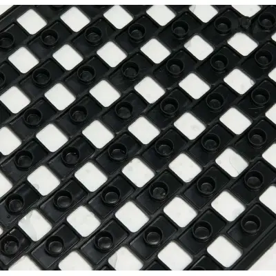 Doby 50x50 black αντιολισθητικό ταπέτο ντουζιέρας Sealskin