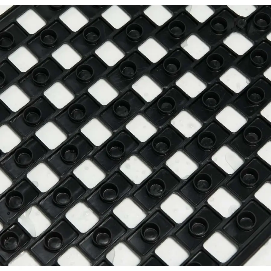 Doby 50x50 black αντιολισθητικό ταπέτο ντουζιέρας Sealskin