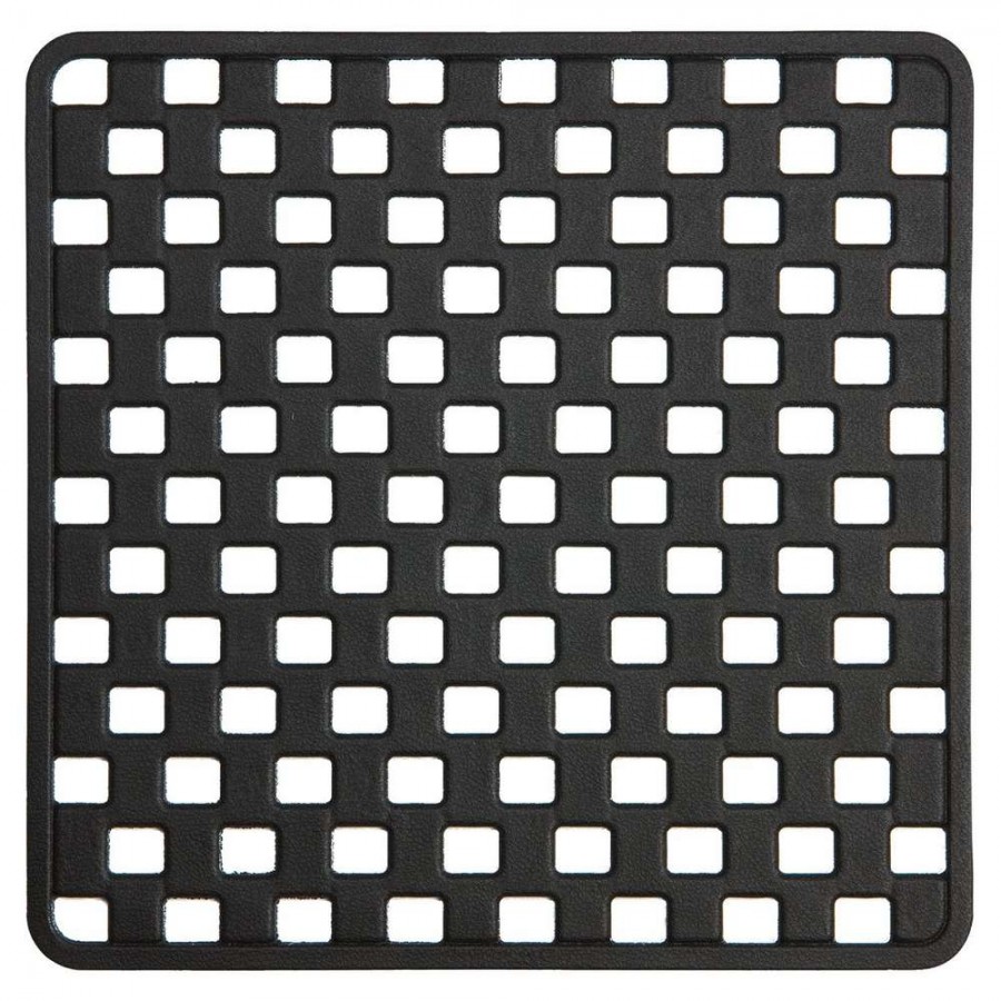 Doby 50x50 black αντιολισθητικό ταπέτο ντουζιέρας Sealskin