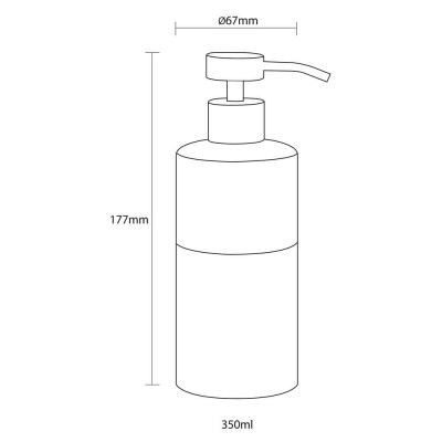Doppio grey 325 ml δοχείο κρεμοσάπουνου Sealskin