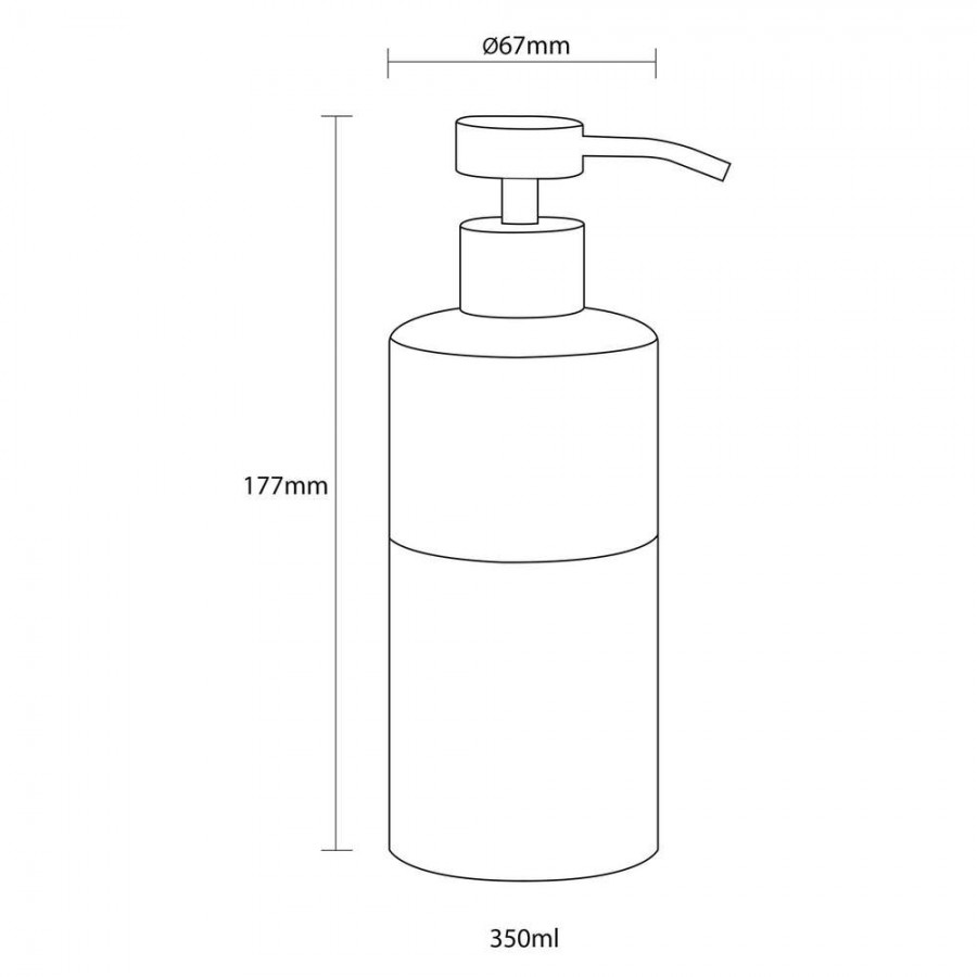 Doppio grey 325 ml δοχείο κρεμοσάπουνου Sealskin