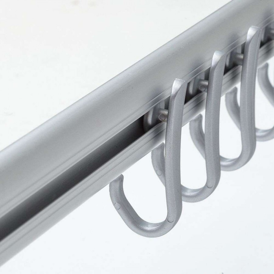 Easy roll hooks 12 pcs grey κρίκοι κουρτίνας μπάνιου Sealskin