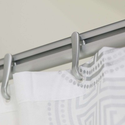 Easy roll hooks 12 pcs grey κρίκοι κουρτίνας μπάνιου Sealskin