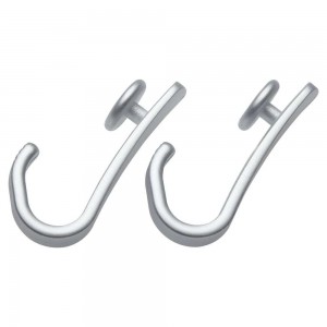 Easy roll hooks 12 pcs grey κρίκοι κουρτίνας μπάνιου Sealskin