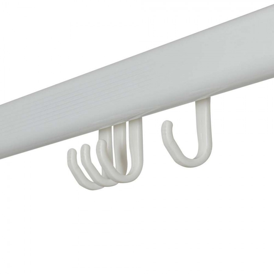 Easy roll hooks 12 pcs white κρίκοι κουρτίνας μπάνιου Sealskin