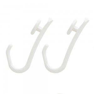 Easy roll hooks 12 pcs white κρίκοι κουρτίνας μπάνιου Sealskin