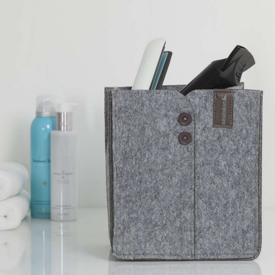 Felt 22x20x25 grey καλάθι αποθήκευσης Sealskin