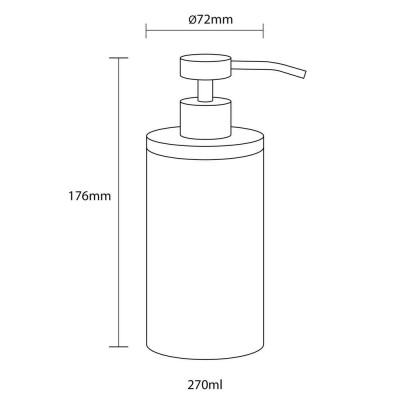 Grace white 350 ml δοχείο κρεμοσάπουνου Sealskin