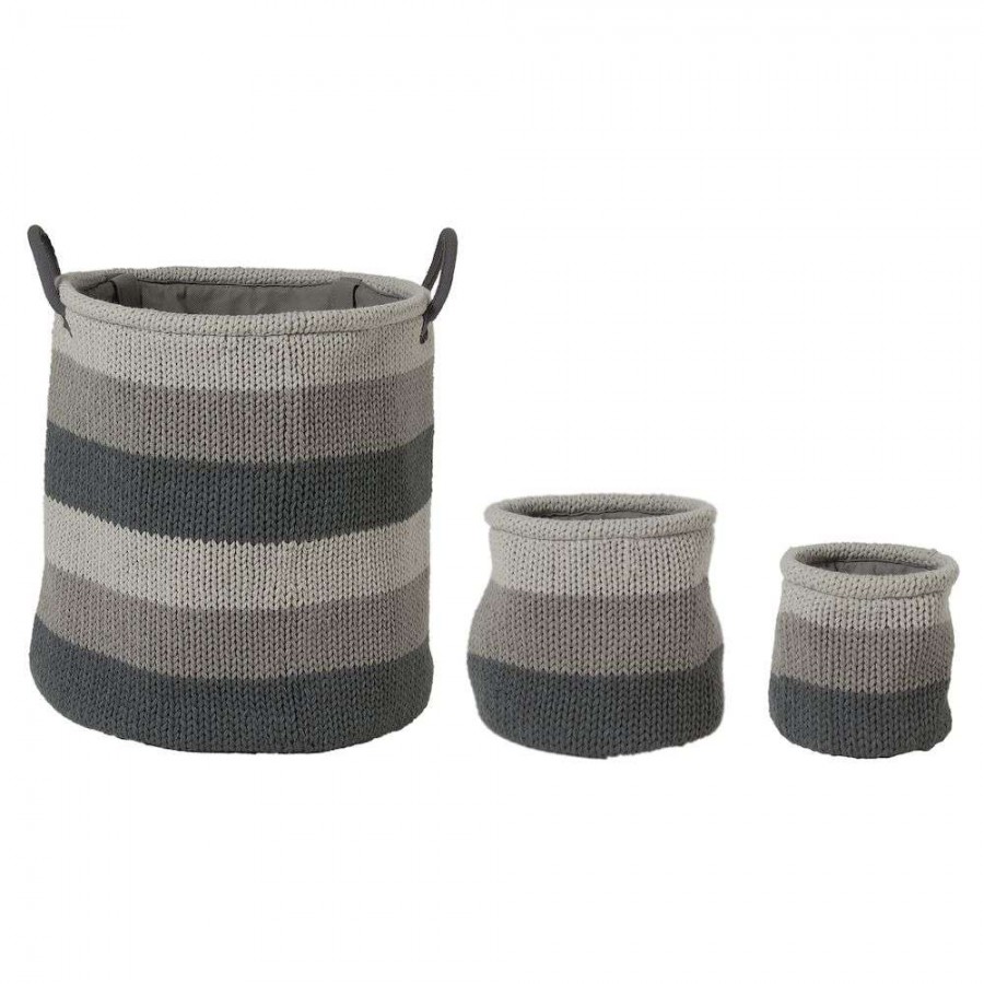 Knitted 15x15 grey καλάθι αποθήκευσης Sealskin