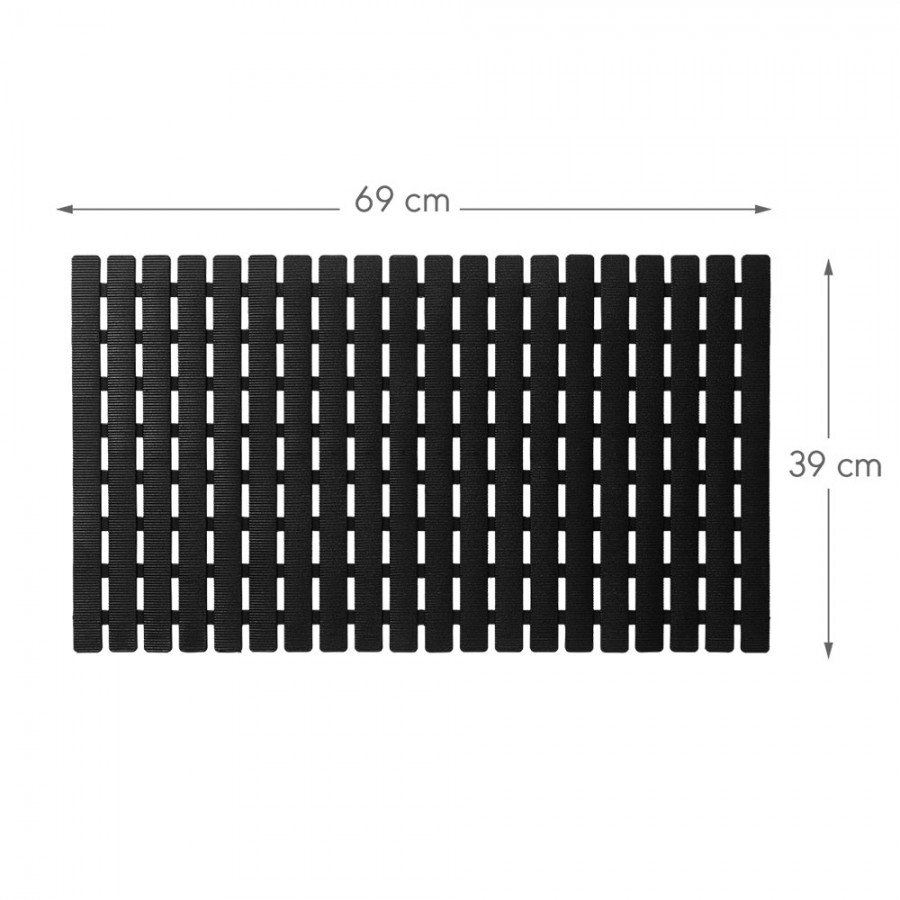 Nora Αντιολισθητικό Πατάκι 39X69Cm Black Sealskin
