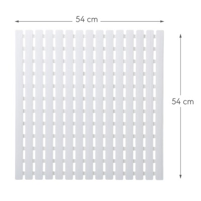 Nora Αντιολισθητικό Πατάκι 54x54cm White Sealskin