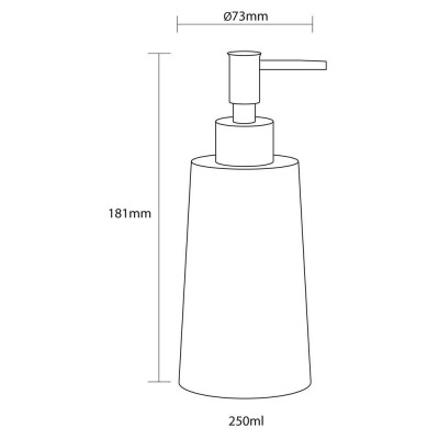 Pierra grey 275 ml δοχείο κρεμοσάπουνου Sealskin