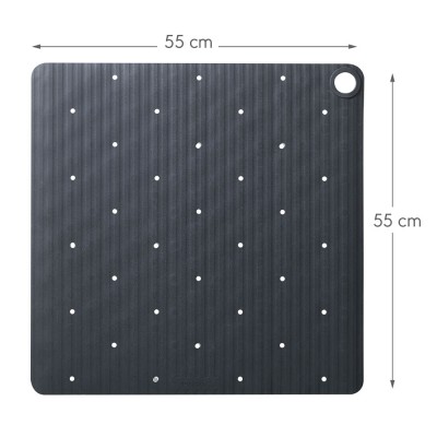 Ribb Αντιολισθητικό Πατάκι 55x55cm Anthracite with Black Hook Sealskin