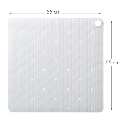 Ribb Αντιολισθητικό Πατάκι 55x55cm White with Black Hook Sealskin