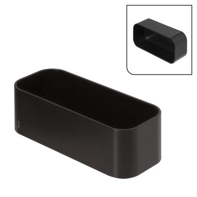 2-Store Επιτοίχιο Ράφι 25 cm Black Tiger