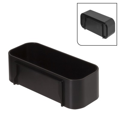 2-Store Επιτοίχιο Ράφι 25 cm Black Tiger