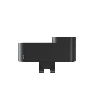 2-Store Επιτοίχιο Ράφι με Θήκες και Κρεμάστρες 25 cm Black Tiger