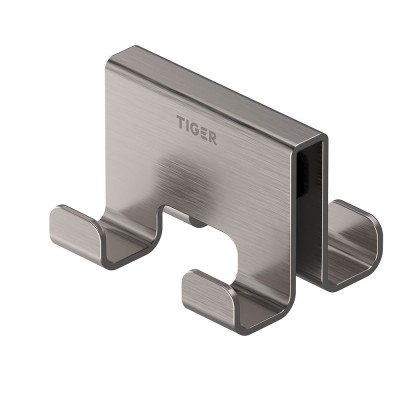 Caddy Άγκιστρο Τετραπλό 6-8 mm Brushed stainless steel Tiger