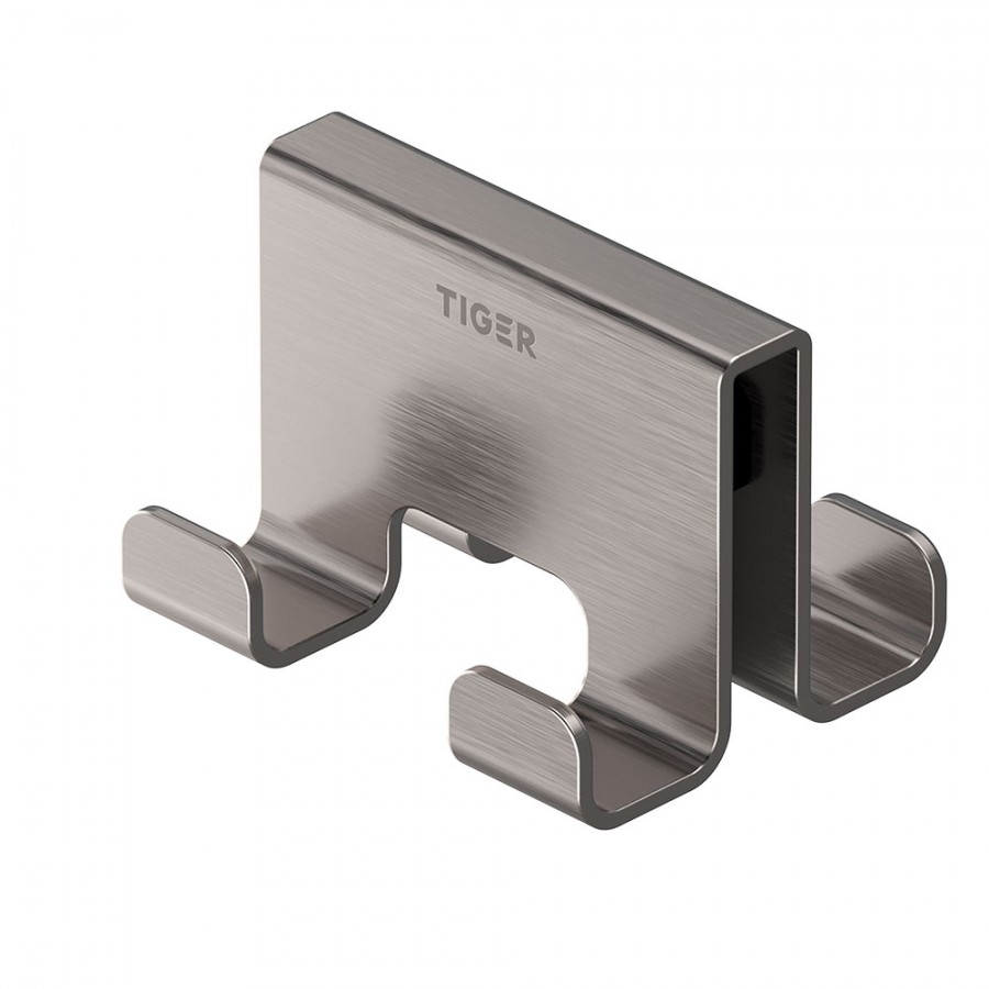 Caddy Άγκιστρο Τετραπλό 6-8 mm Brushed stainless steel Tiger