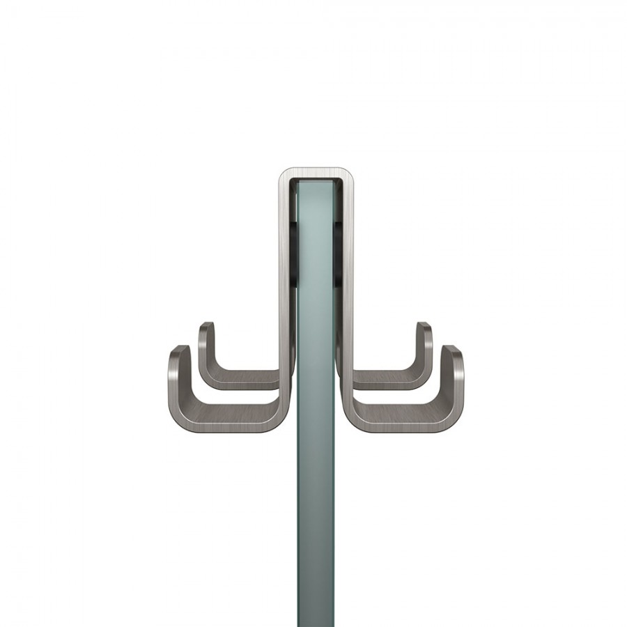 Caddy Άγκιστρο Τετραπλό 6-8 mm Brushed stainless steel Tiger