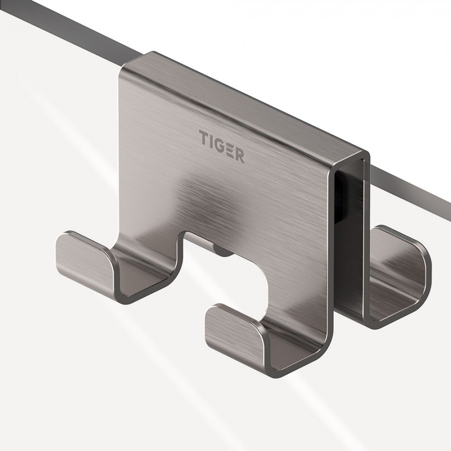 Caddy Άγκιστρο Τετραπλό 6-8 mm Brushed stainless steel Tiger