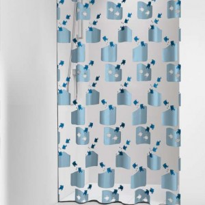 Tropic 180x200 blue κουρτίνα μπάνιου πλαστική Sealskin Elemental