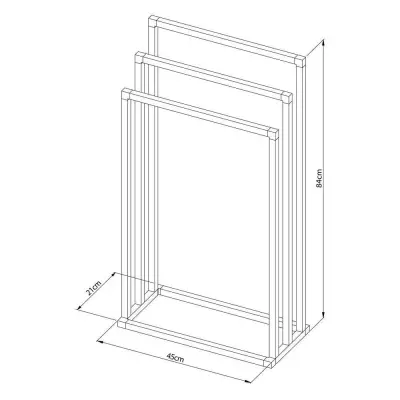 Tube black κρεμάστρα επιδαπέδια Sealskin Tube black κρεμάστρα επιδαπέδια Sealskin