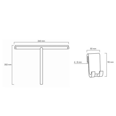 Wiper Deluxe black καθαριστής τζαμιών Sealskin