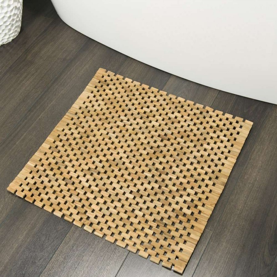 Woodblock 60x60 teak πατάκι μπάνιου Sealskin