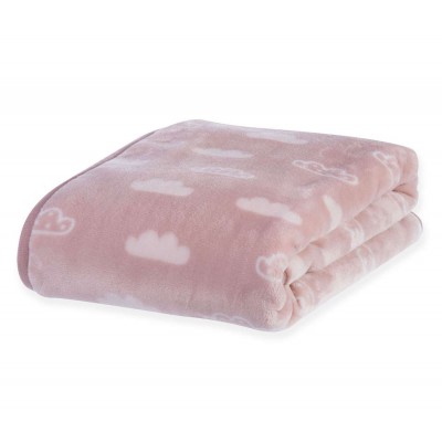 Βρεφικη Κουβερτα Κουνιασ Clouds 100X140 Pink Βρεφικη Κουβερτα Κουνιασ Clouds 100X140 Pink