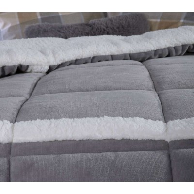 Κουβερτοπαπλωμα Μονο Versan 160Χ220 Grey