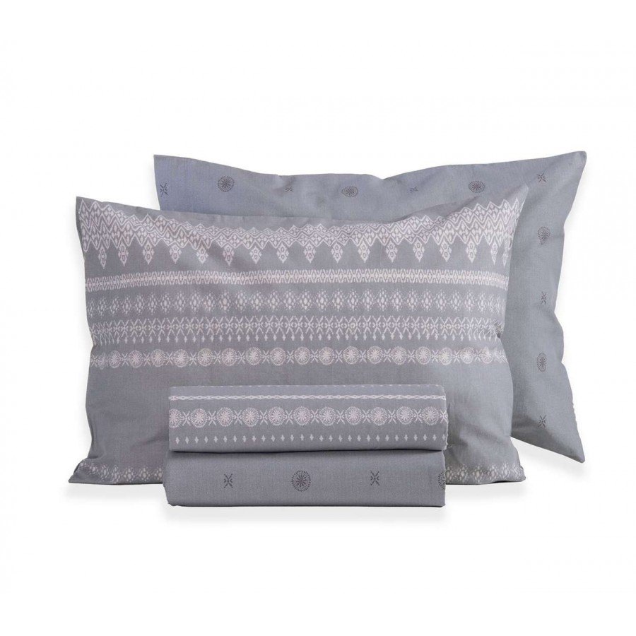 Σετ Σεντονια Διπλα Cleran 200Χ270 Grey