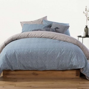Σετ Σεντονια Μονα Φανελένια Clover 160X260 Denim